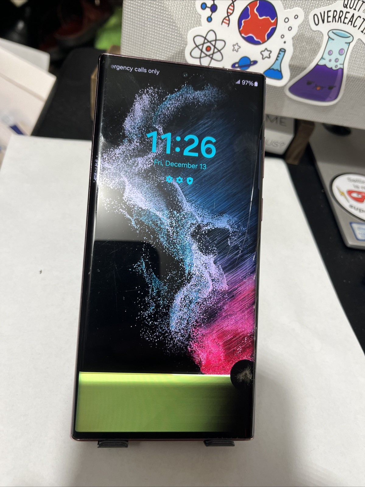 ⚠️READ⚠️ Samsung Galaxy S22 Ultra 5G SM-S908U1, 128GB, Factory unlocked, #51421