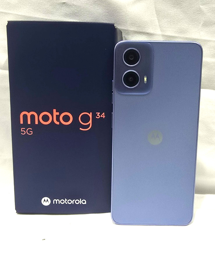 Motorola Moto G34 5G Ice Blue 128GB + 4GB Dual-SIM Unlocked GSM NEW