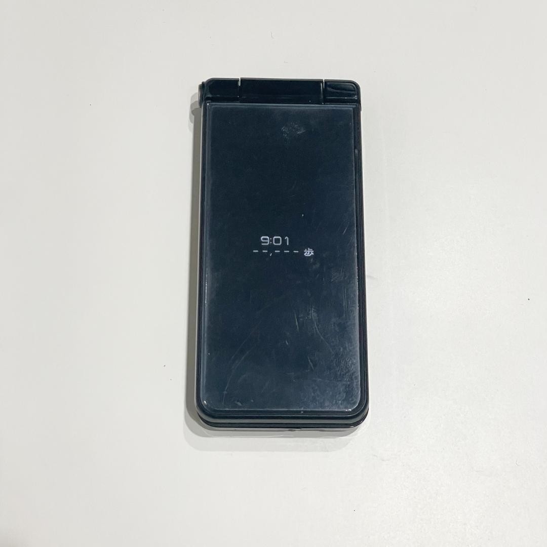 Sharp Aquos Np601Sh Mobile 2 Black Japanese Flip phone Mobile Garakei Keitai