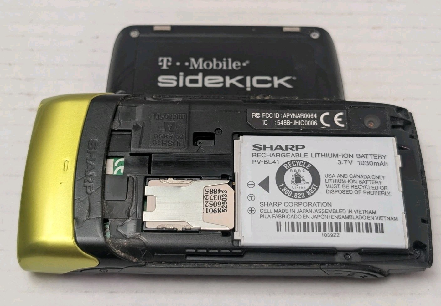 Rare Green T-Mobile Sidekick 2008 Classic Retro GSM Cell Phone Parts Or Repair