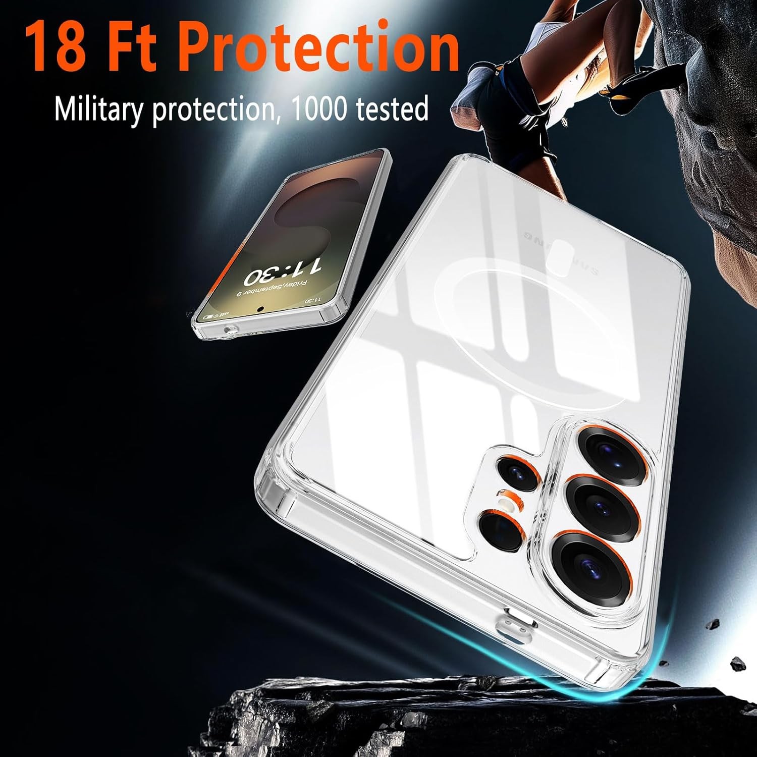 2PCS Magnetic Case & Screen Protector for Samsung Galaxy S26 Ultra 5G Clear