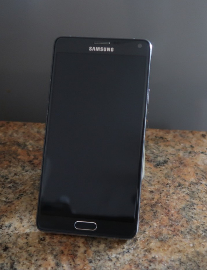 Samsung Galaxy Note 4 Model SM-N910A Charcoal Black FOR PARTS! PHONE ONLY