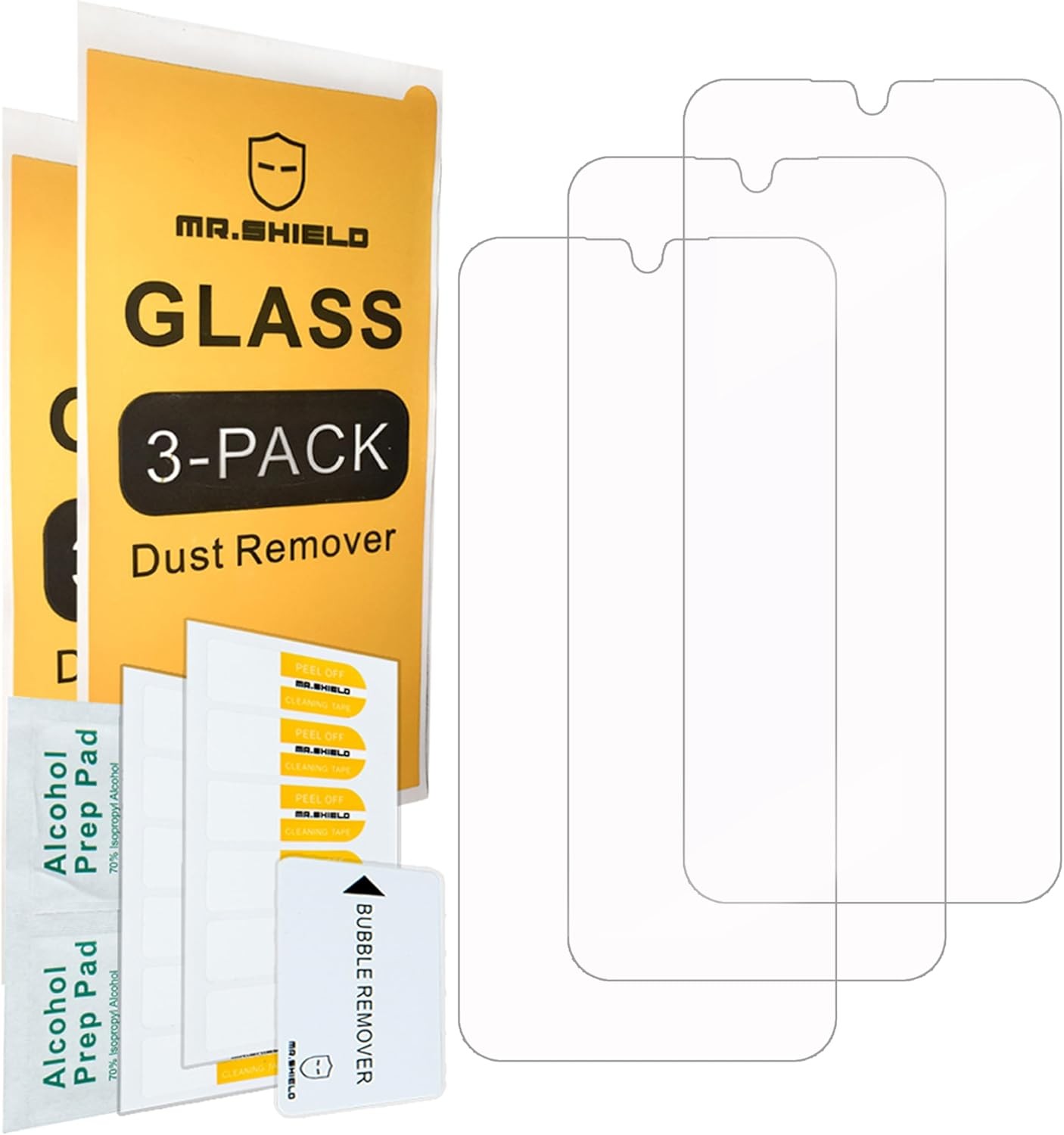 Tempered Glass Screen Protectors 3-Pack for Samsung Galaxy A16 4G & 5G – 9H Hard