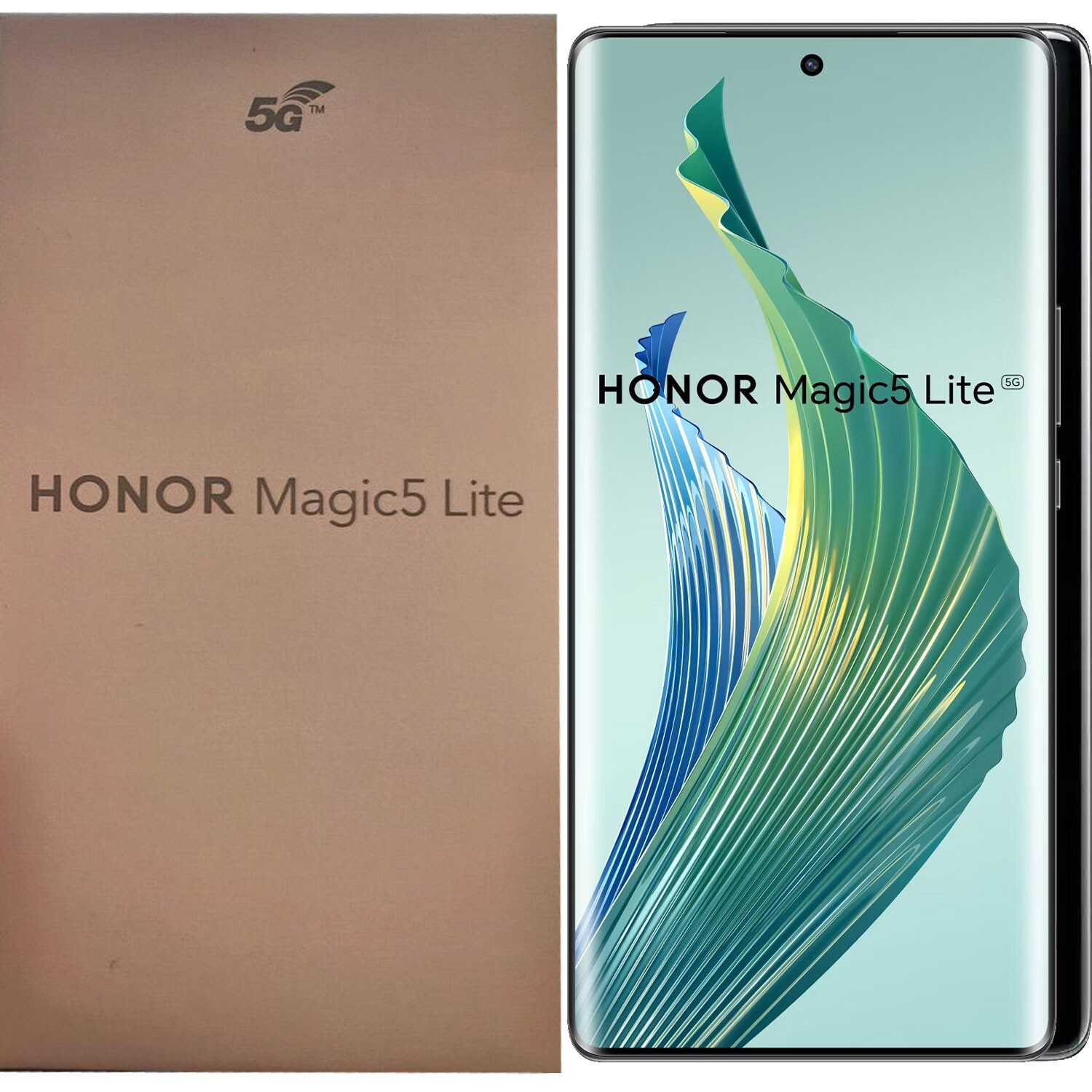 Honor Magic5 Lite 5G Midnight Black 128GB + 6GB Dual-Sim Unlocked GSM NEW