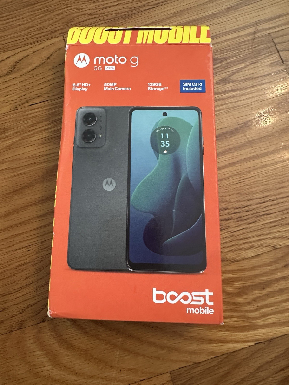 Locked To Boost Mobile Moto G 5G (2024) 6.6″ HD+ 4GB RAM 128GB 50MP,