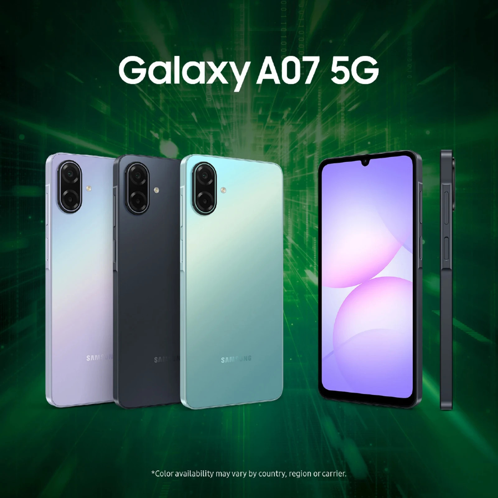 Samsung Galaxy A07 5G (Black, 4GB RAM, 128GB ) Dimensity 6300 Global Version