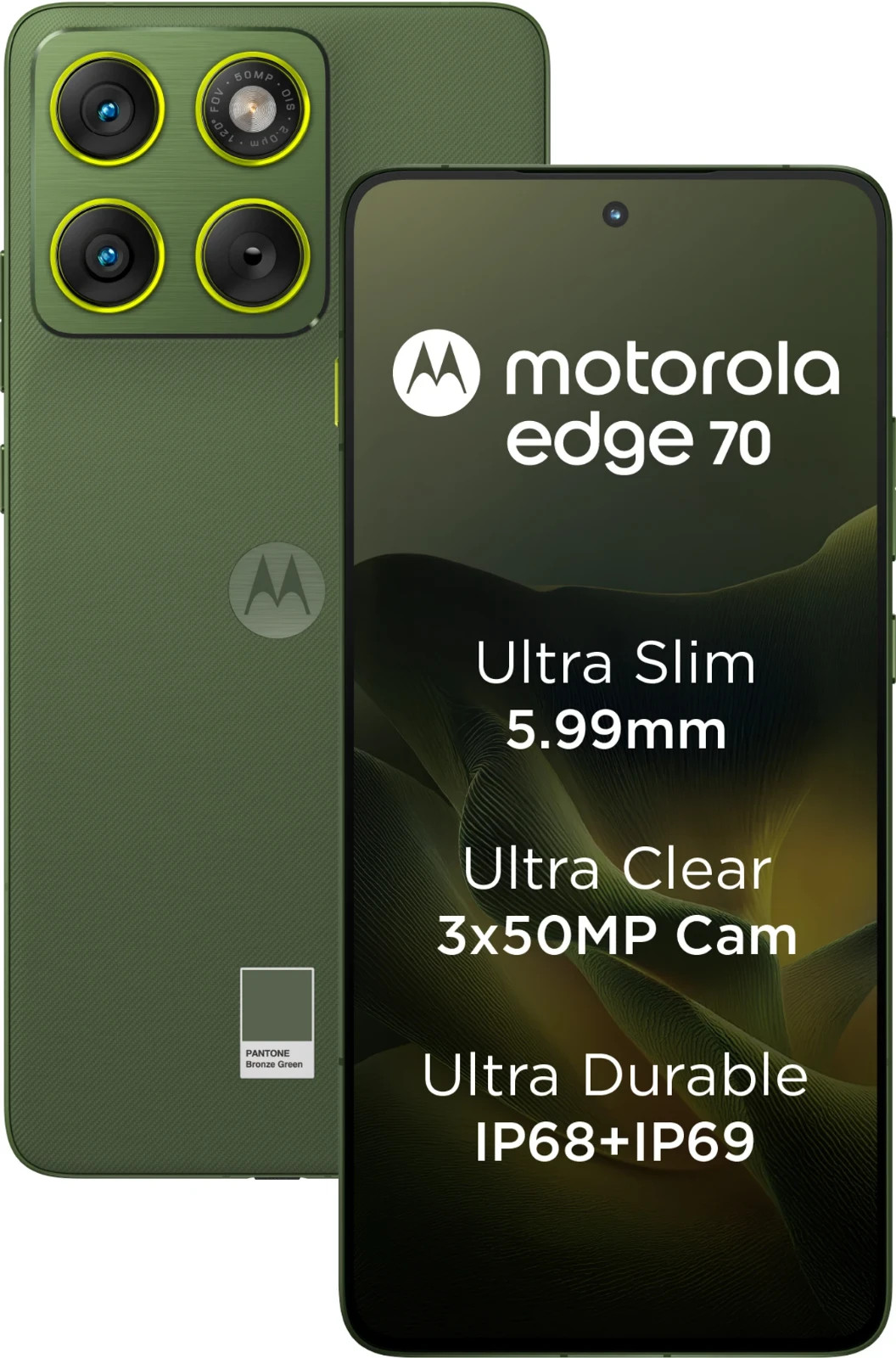MOTOROLA Edge 70 ( Green , 256GB 8GB RAM) Snapdragon® 7 Gen 4 Global Version
