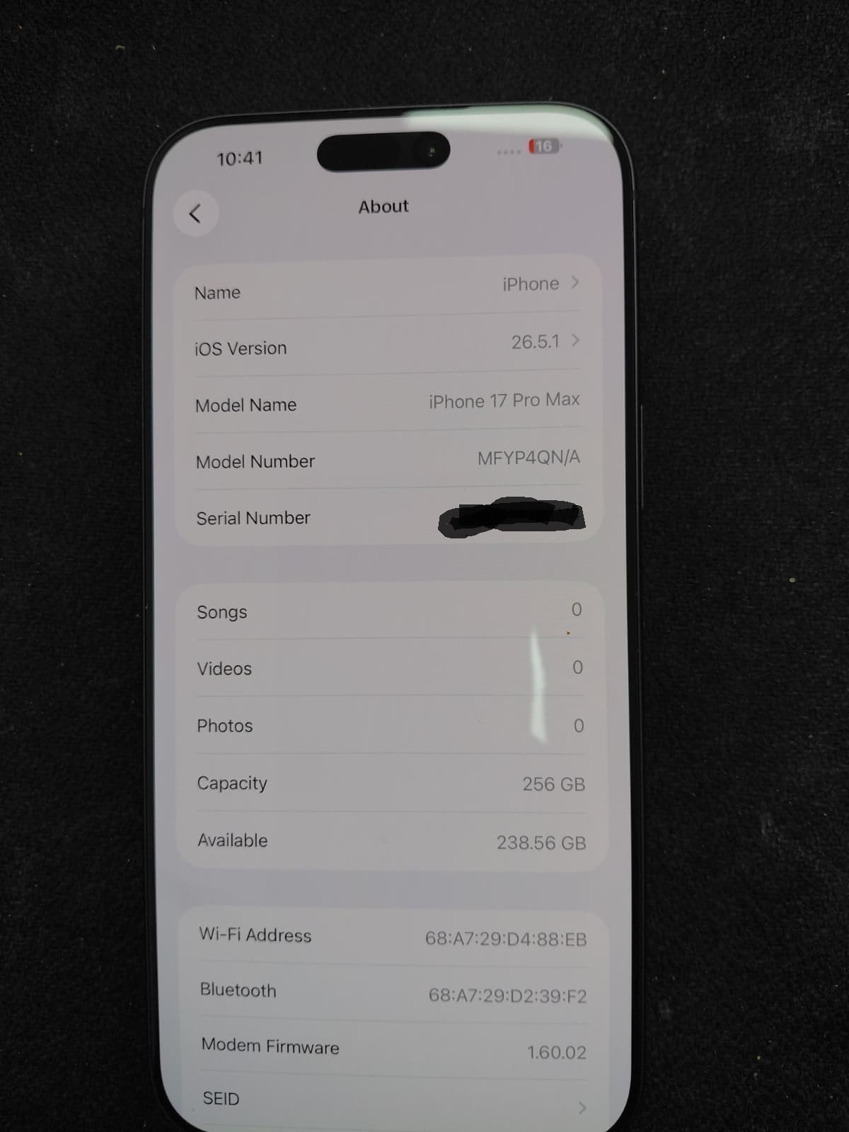 Apple iPhone 17 Pro Max 5G 256GB AI Smartphone SIM & eSIM Unlocked Deep Blue