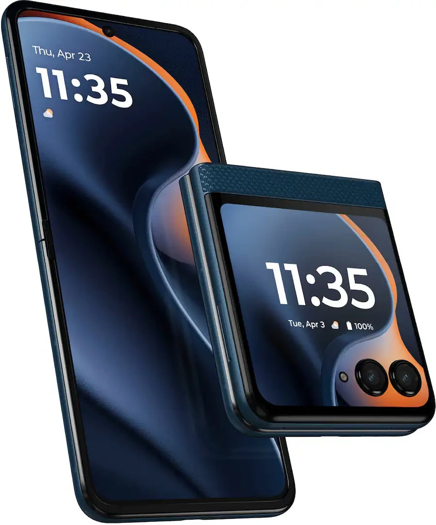 Motorola Moto Razr 2025 5G 256GB Unlocked 6.9″ 64MP PANTONE Gibraltar Sea XT2553