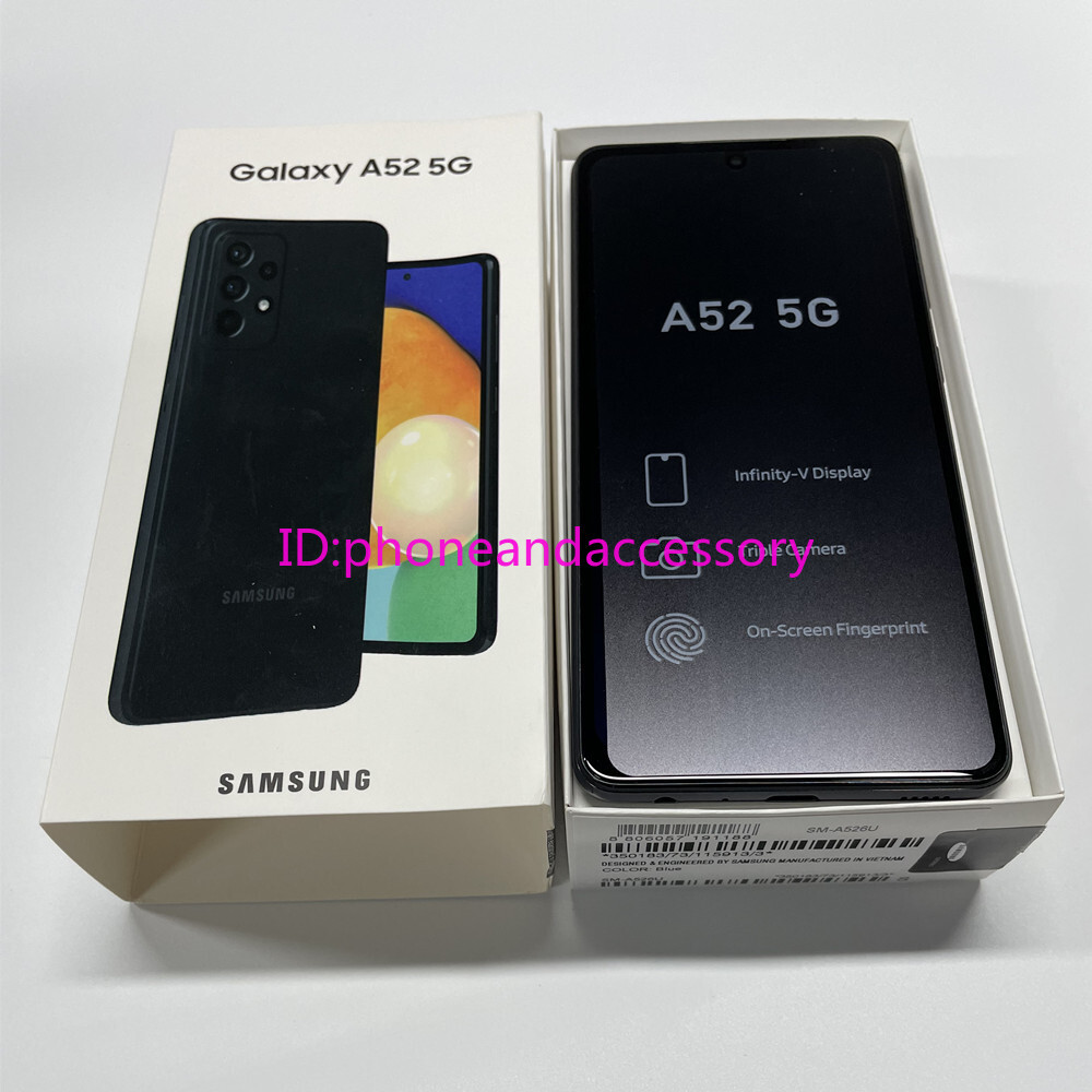 Samsung Galaxy A52 5G SM-A526U 128GB+6GB 64MP Unlocked Smartphone- New Unopened