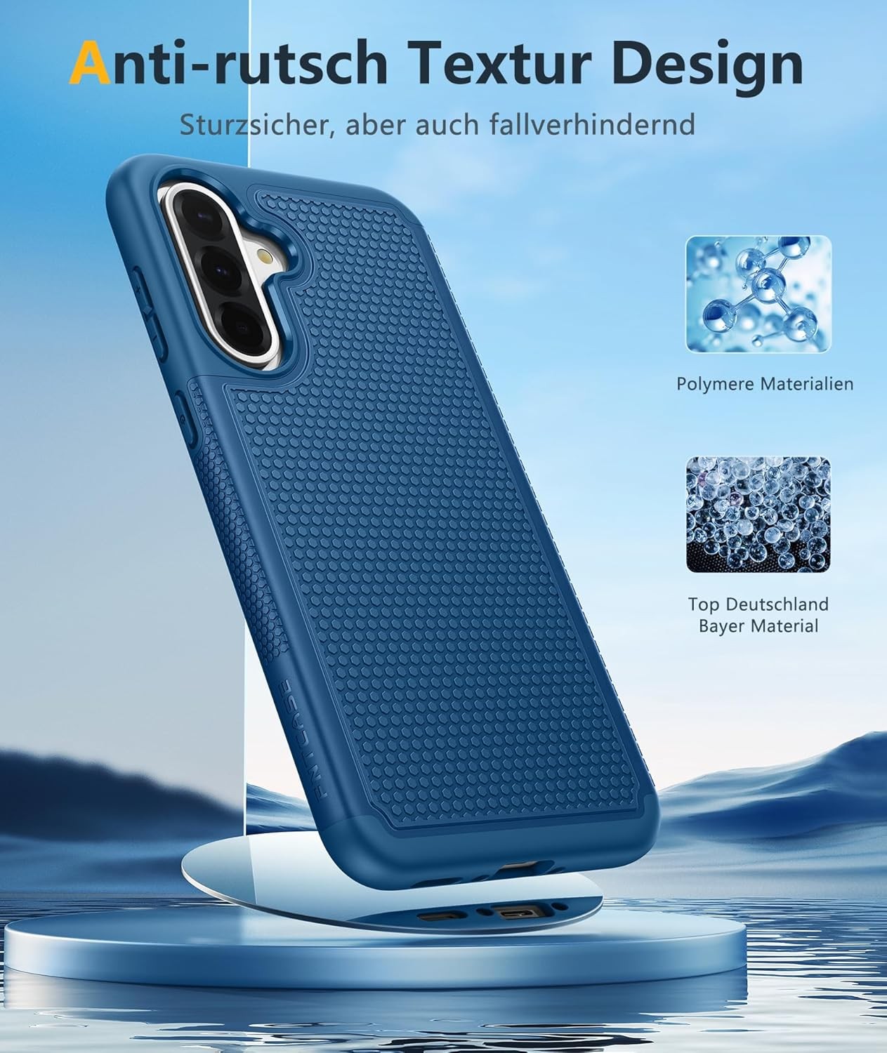 Galaxy A36-5G Phone Case – Military Grade Drop Protection, 14ft Drop Tested, Blu