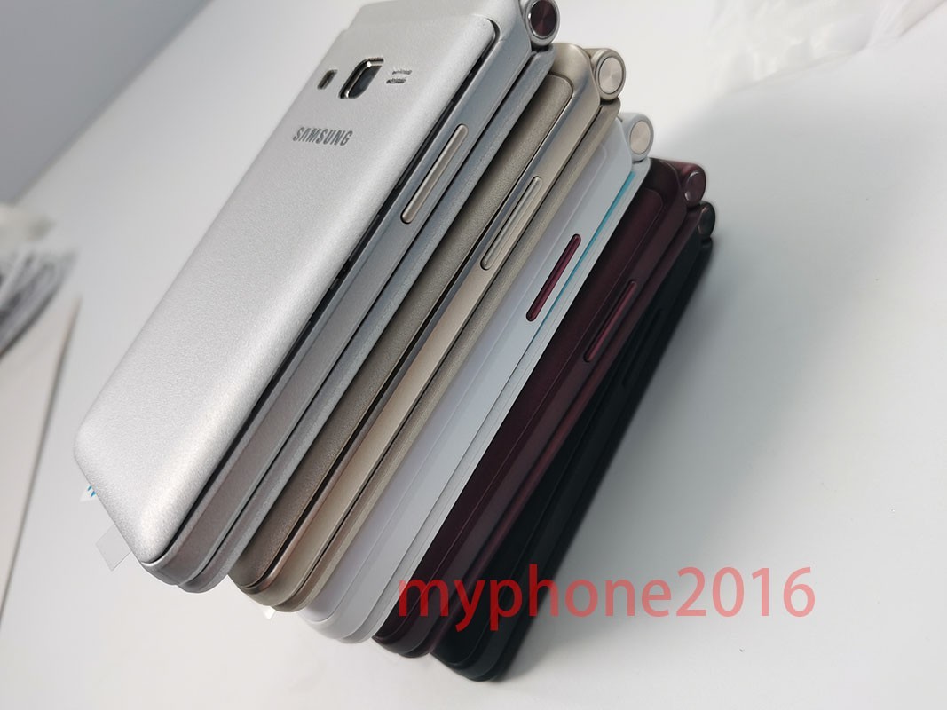 Samsung Galaxy Folder SM-G1600 Unlocked 4G Android flip phone all colors Good