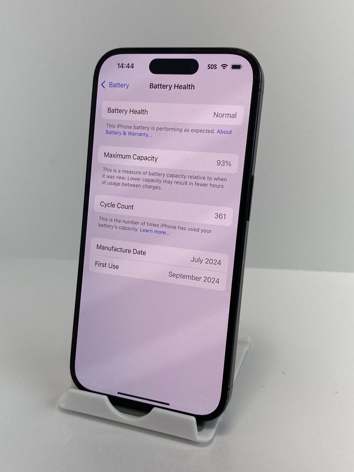 Apple iPhone 15 Pro A2848 1TB Blue Titanium iOS 18.6.2 Factory Unlocked