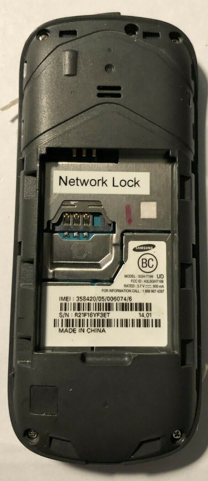 READ FIRST Samsung SGH T199 Black Cell Phone (T-Mobile) Fast Ship MINT NEW