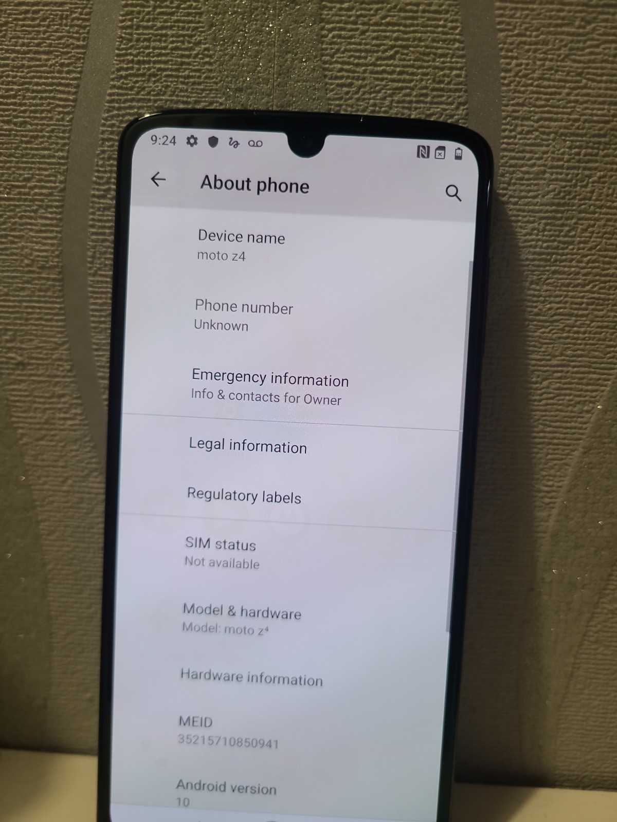 Motorola Moto Z4 4G 4GB RAM *128GB* *minor SCREEN BURN** Verizon Unlocked
