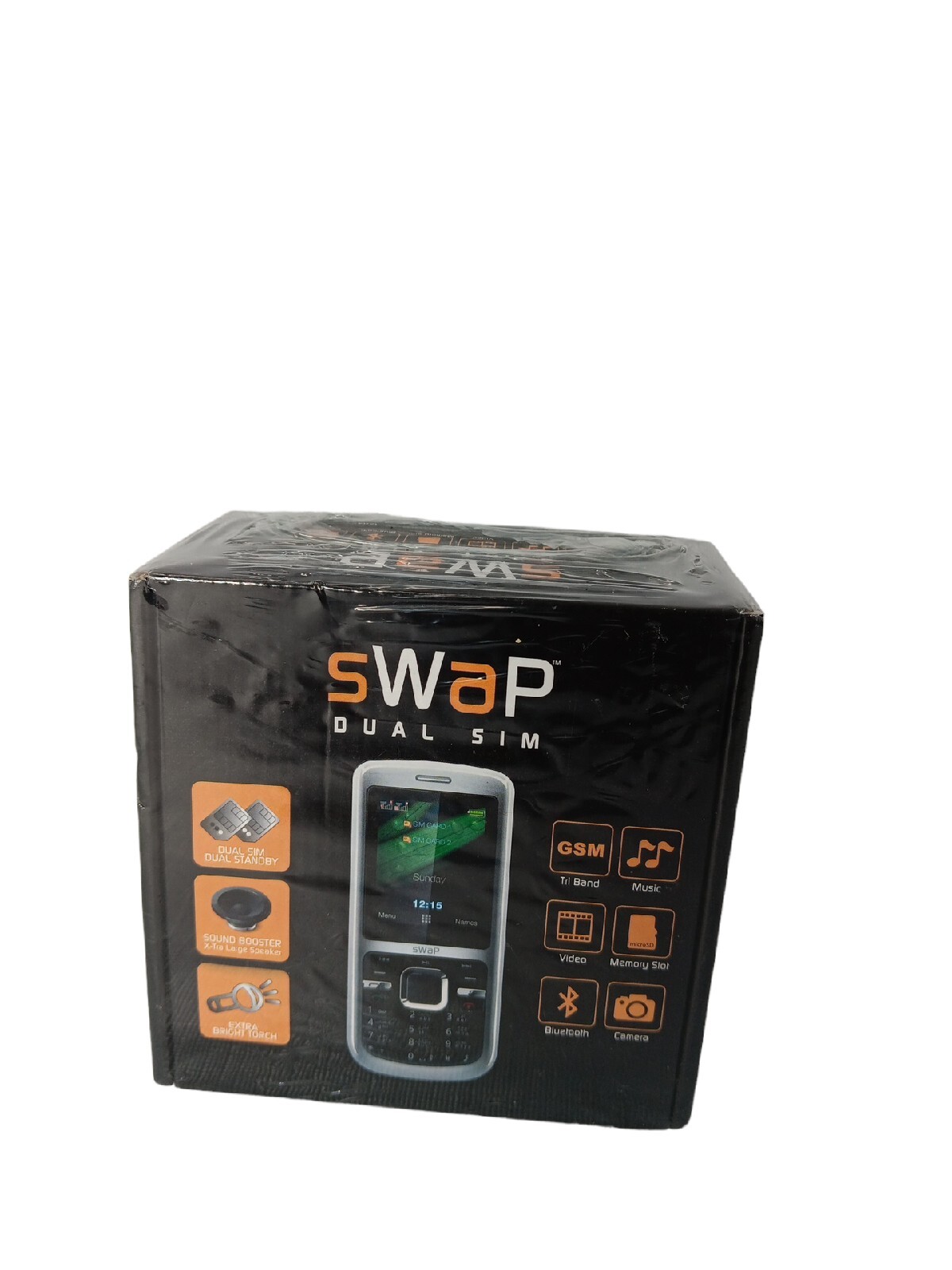 Swap DS1 Dual Sim Tri Band Phone 2″ Color Display Fm Radio Camera Dual Micro SD
