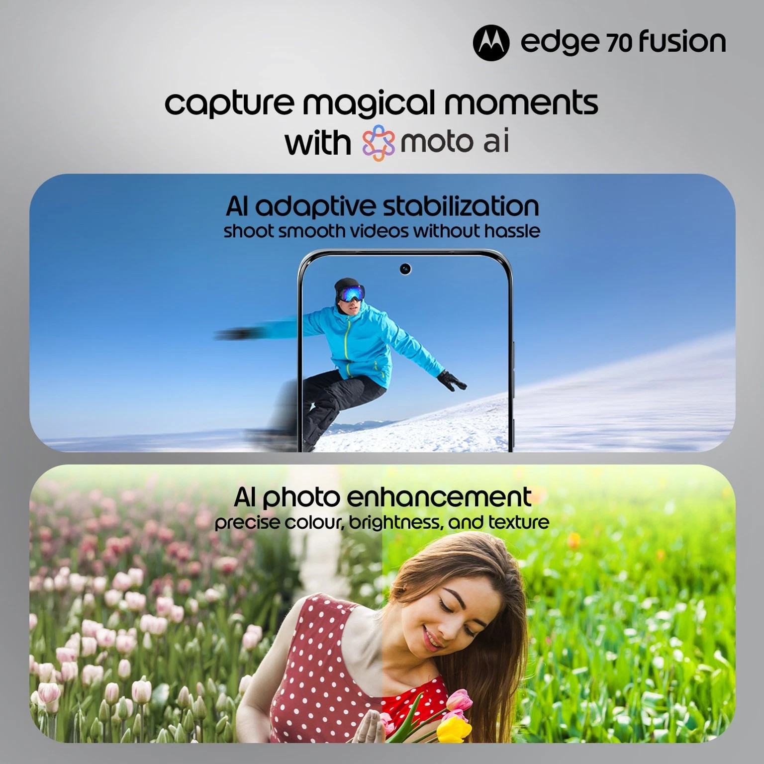 Motorola Edge 70 Fusion Factory Unlocked Dual SIM 8 GB RAM 128 GB Storage-Global