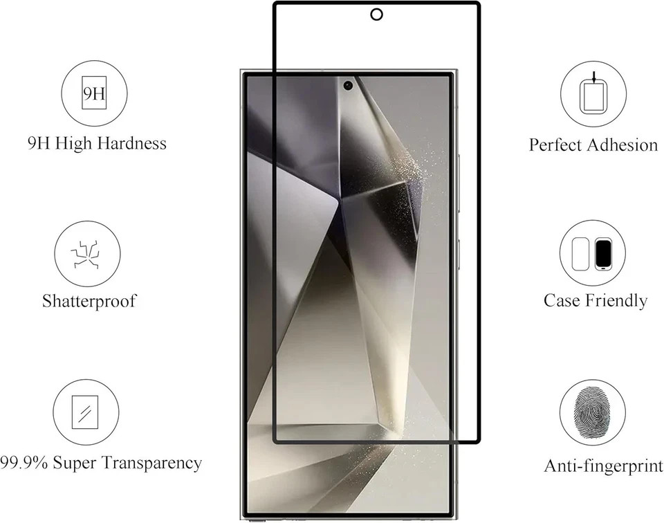 6in1 Samsung Galaxy S24 Ultra Screen & Camera Lens Protector Scratch Resistant