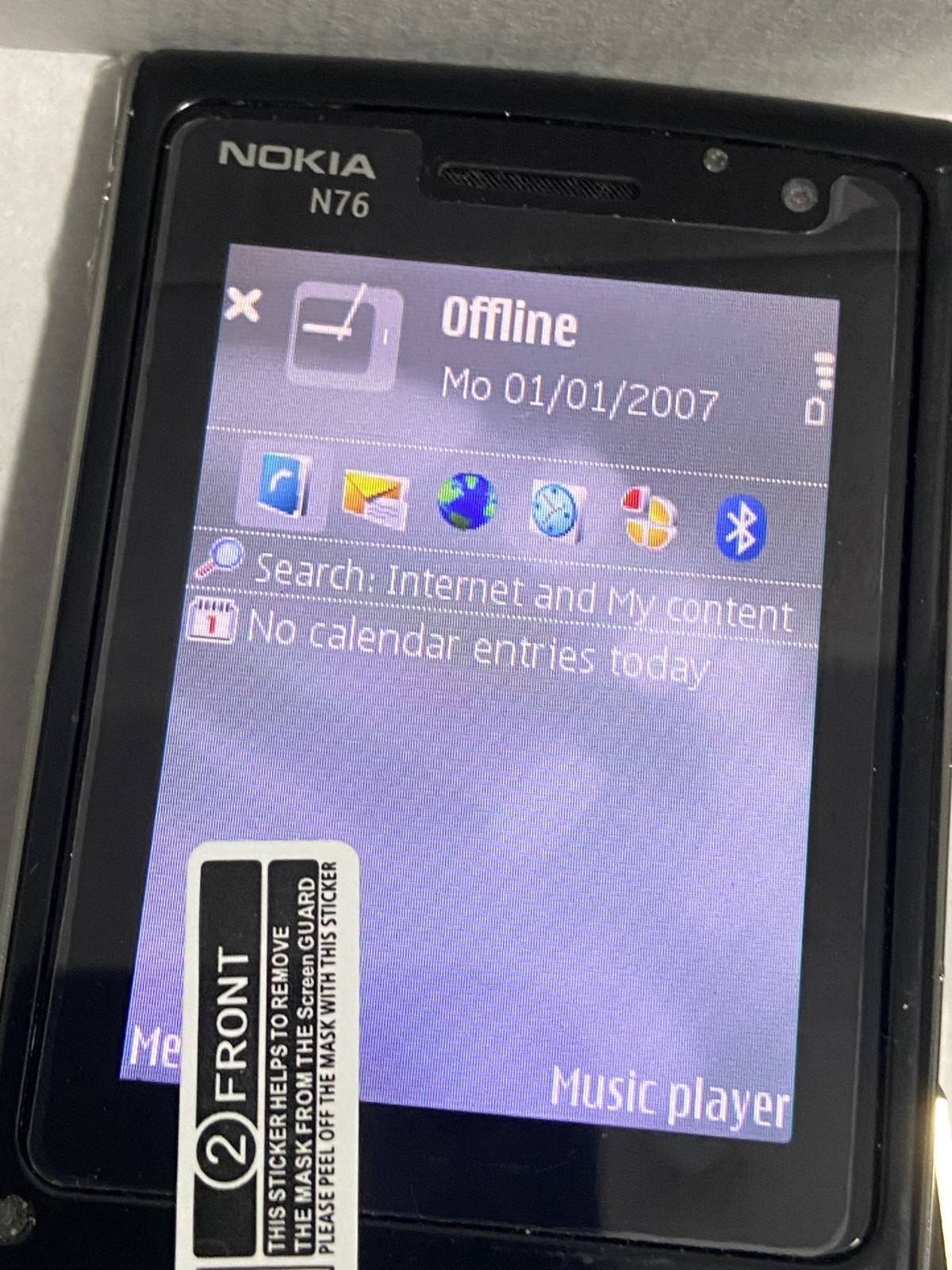 Nokia N76 Bluetooth 2MP 2G GSM 850/900/1800/1900 unlocked flip phone