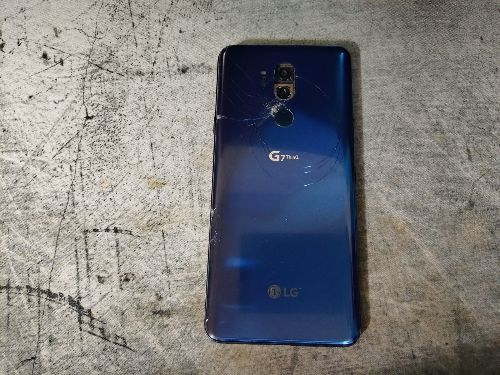 LG G7 ThinQ – 64 GB – Moroccan Blue – Unknown Carrier – Untested Past Setup