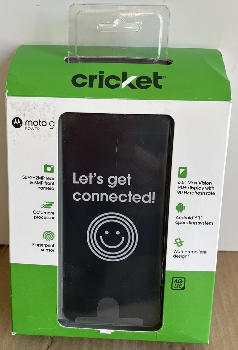 NEW Motorola Moto G Power 64GB Dark Grove Cricket Wireless Prepaid Smartphone