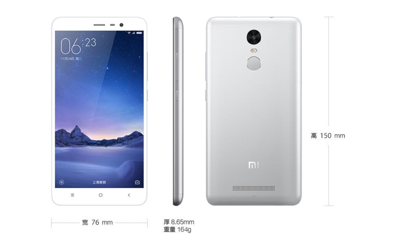 Red Mi Redmi Note 3 Dual SIM Phone 4G Android 16&32GB ROM 2GB&3GB RAM 5.5″