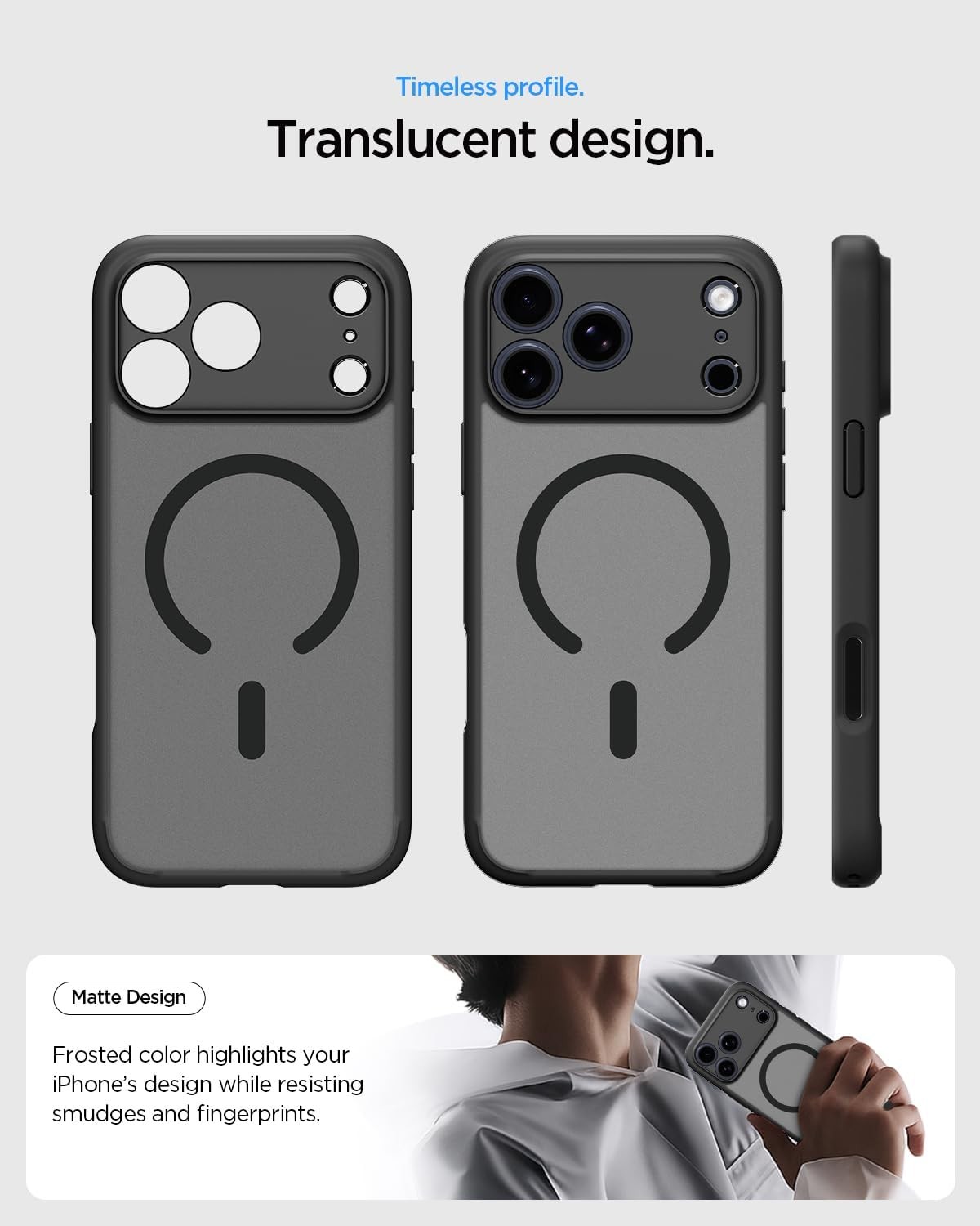 iPhone 17 Pro Max Case, Ultra Hybrid MagFit [TPU Covered Camera Control] – Frost
