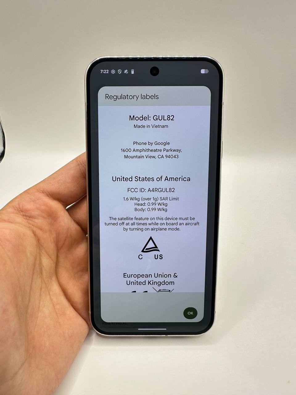 Google Pixel 10 Pro XL – 256 GB – Jade (Verizon) – GUL82 **CLEAN**