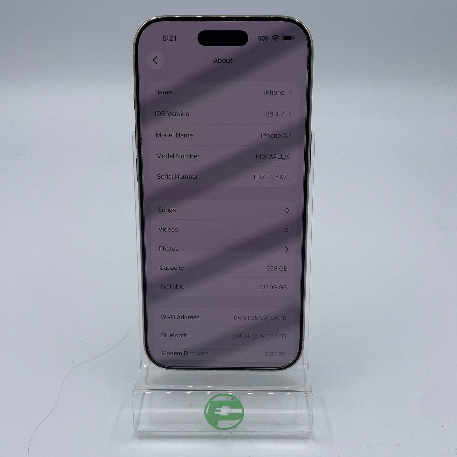 Factory Unlocked Apple iPhone Air 256GB Cloud White MG1A4LL/A