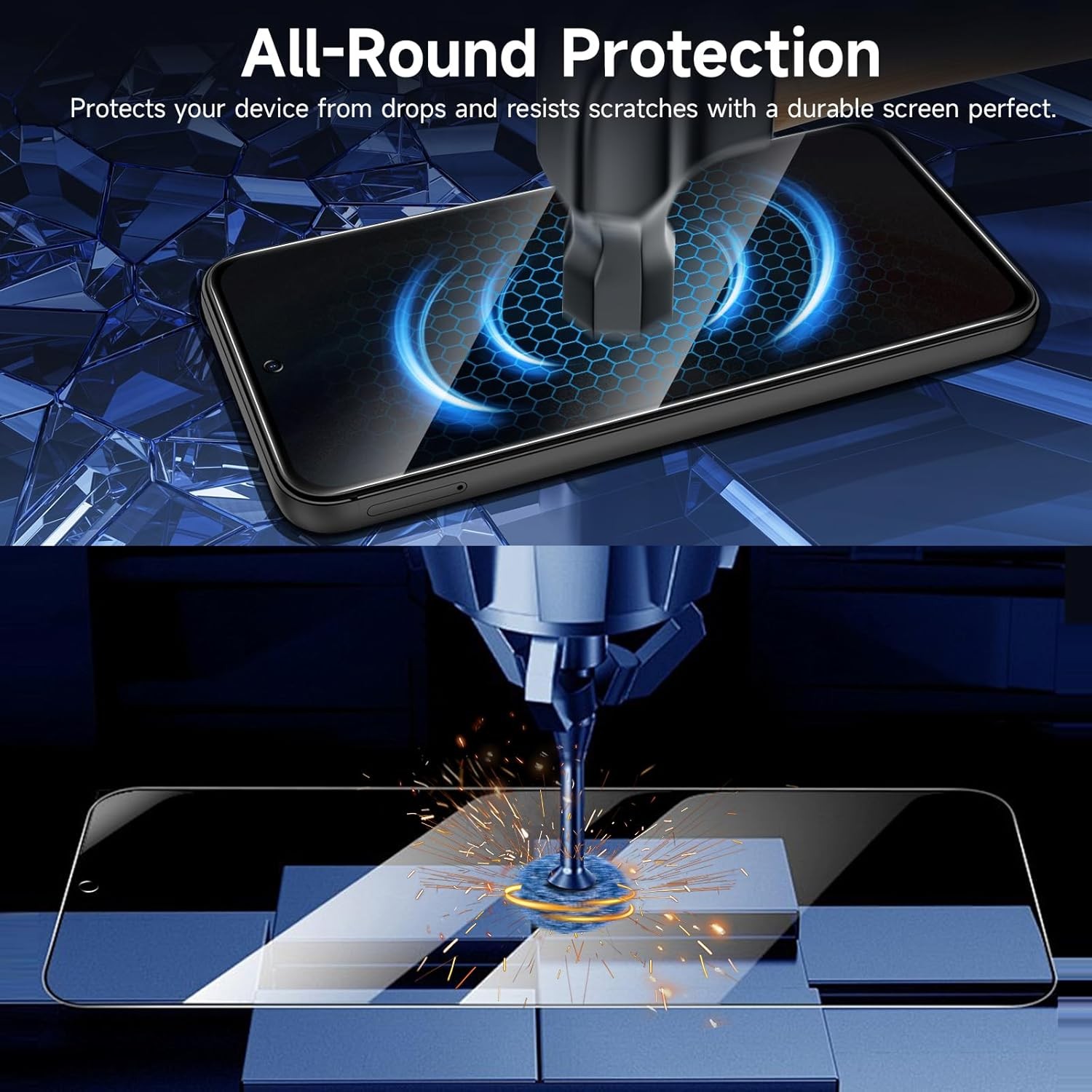 2PCS Screen Protector & Camera Lens for Samsung Galaxy A55/A35 5G Anti-Spy