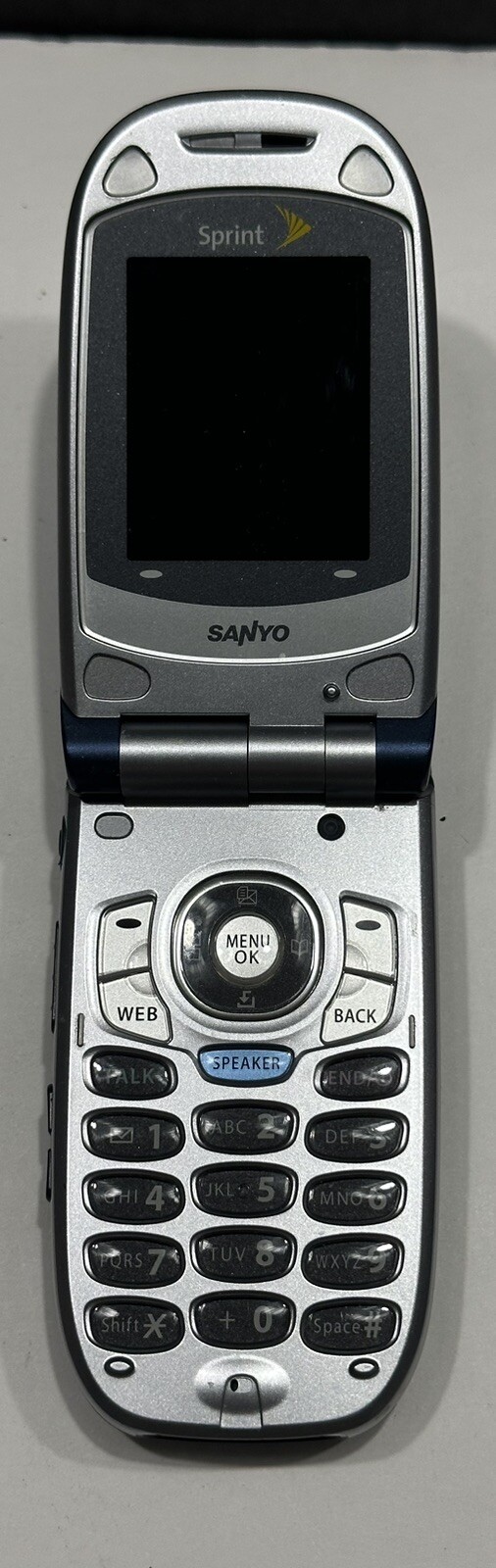 Sanyo Blue ( Sprint ) Cellular Flip Phone – Estate Sale Find – Selling As Is