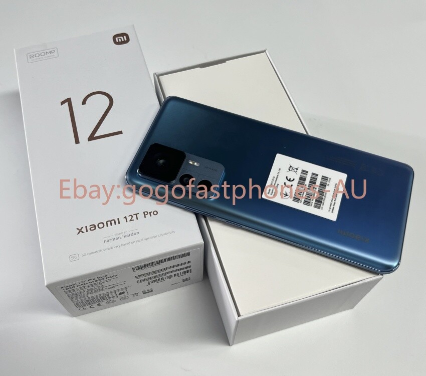 Original Xiaomi 12T Pro 5G 256/512GB 8GB/12GB RAM Dual SIM 200MP 6.67″New Sealed