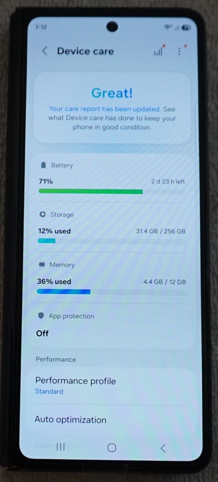 Samsung Galaxy Z Fold5 256GB Black SM-F946U1 Unlocked Bad Folding Screen