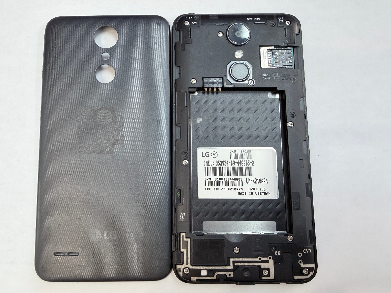 AT&T LG LM-X210APM Phoenix 4 Android 4G LTE Smart Cell Phone *SIM TRAY ISSUE*