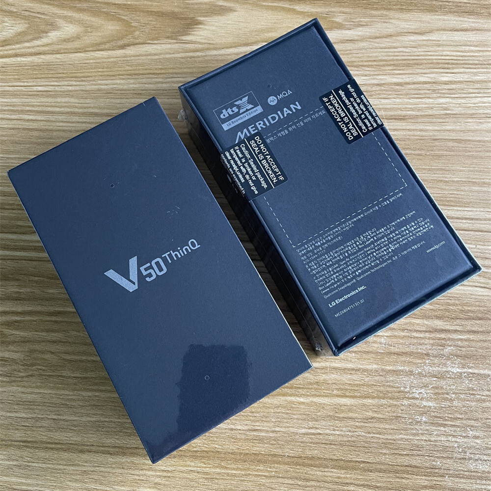 LG V50 ThinQ 5G LM-V500N (Korea) 128GB ROM 6GB RAM Black Unlocked -NEW UNOPENED