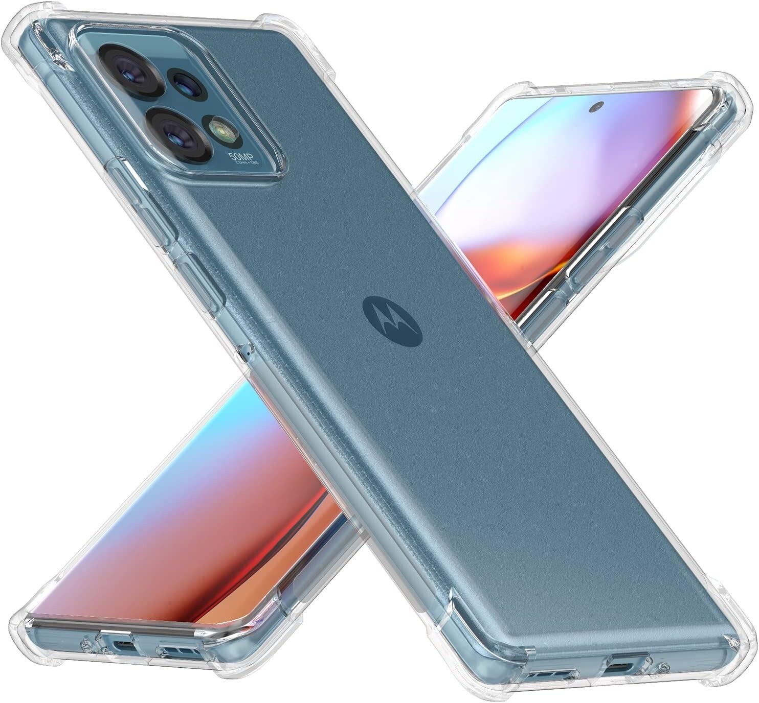 For Moto Edge Plus 2023 Case W/Slim Fit Shockproof Flexible TPU Protection Cover