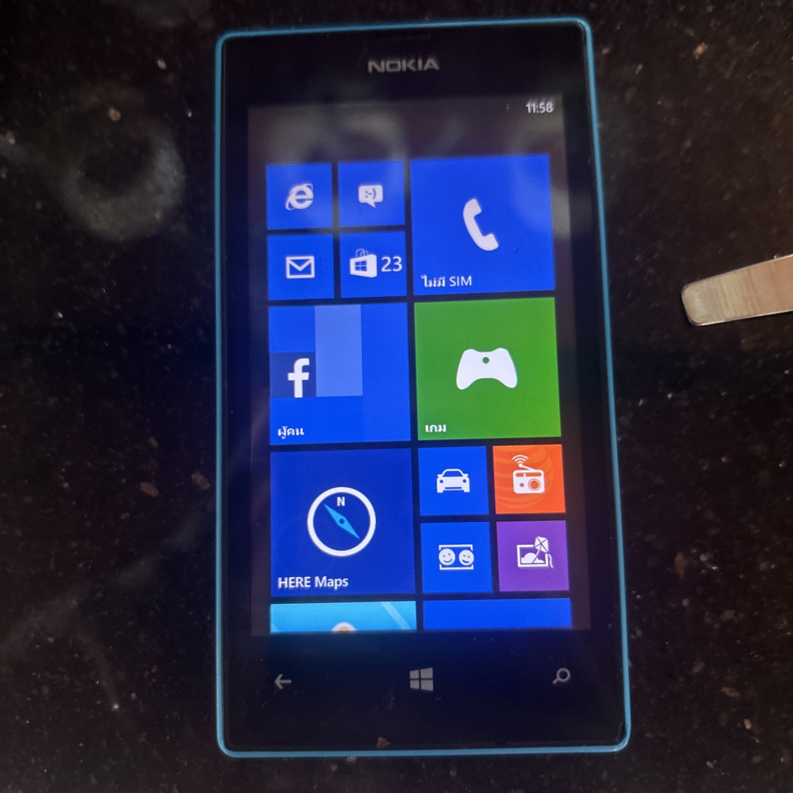 Nokia Lumia 520 RM-915 8GB – Blue (ATT) Fast Ship Very Good Used RARE