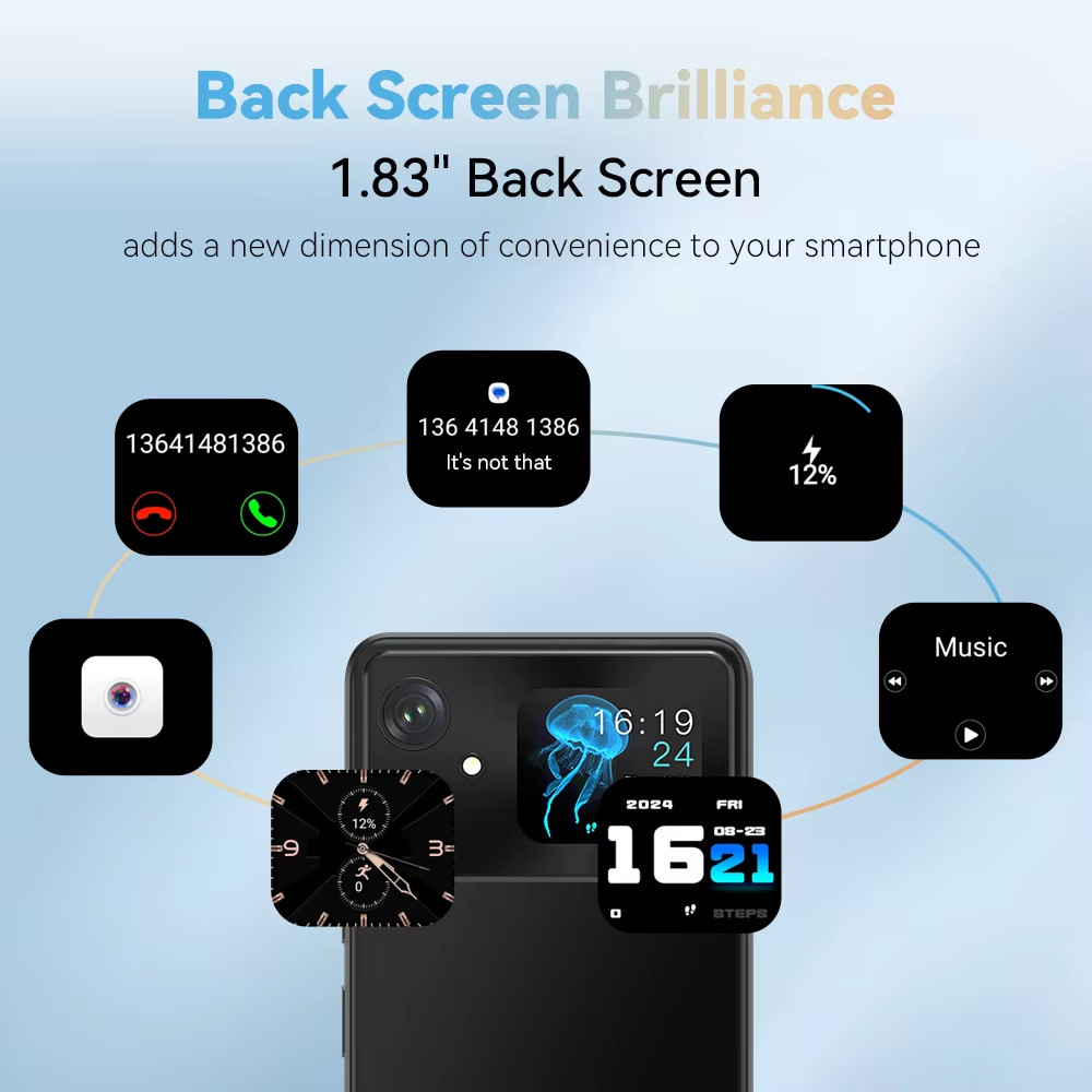 Cubot A20, Smartphone Android 14, 12GB (4GB+8GB Extend) RAM+128GB ROM, 90Hz 6.7