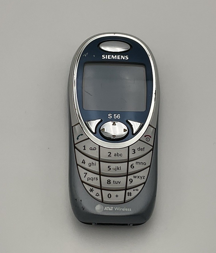 Vintage Siemens S56 Cell Phone w/ Original Battery Untested