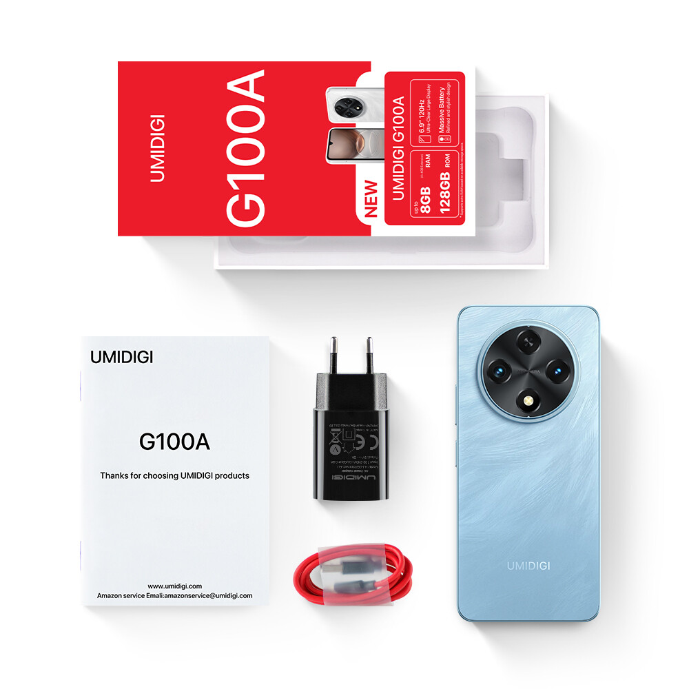 UMIDIGI G100A 4GB+4GB 128GB 6.9″ Octa Core Unlocked Dual SIM Android Smartphone