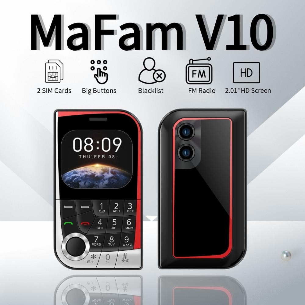 2″ Unlocked Dual SIM Flashlight Card Phone GSM Speed Dial Mobile Phone New
