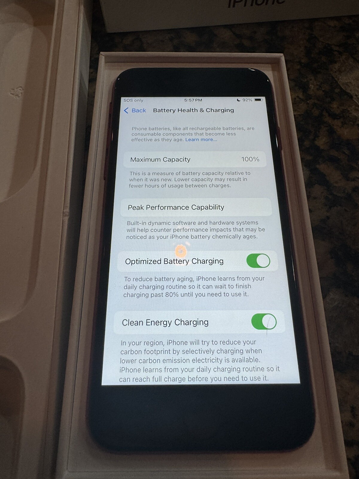 Apple iPhone SE 2nd Gen. (PRODUCT)RED – 64GB (Unlocked) A2275 (CDMA + GSM)