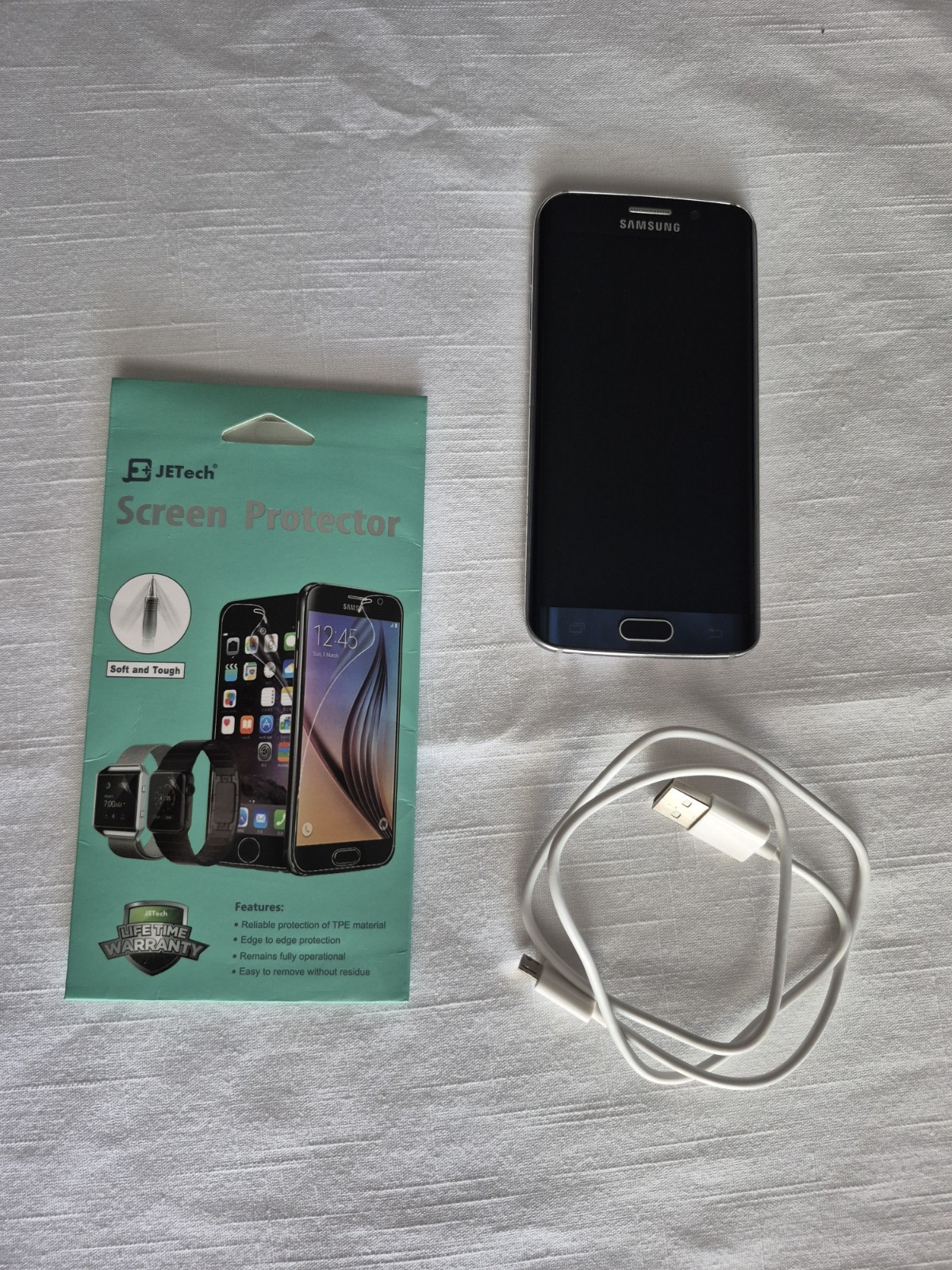 Original Samsung Galaxy S6 Edge SM-G925 32GB Unlocked Smartphone Good BLUE US