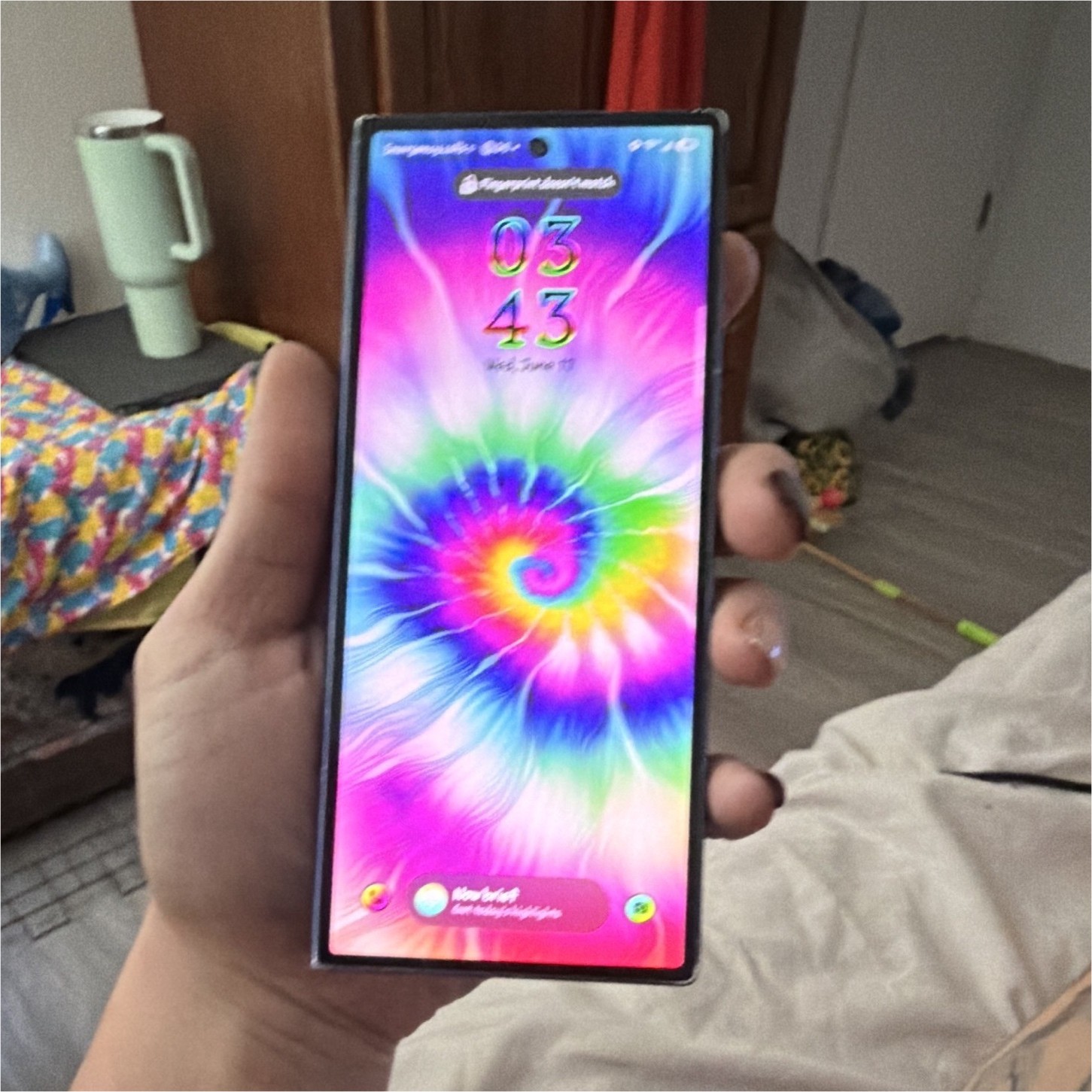 Samsung Galaxy Z Fold6 1TB Blue AT&T Android 7.6in 16GB RAM 200MP Used