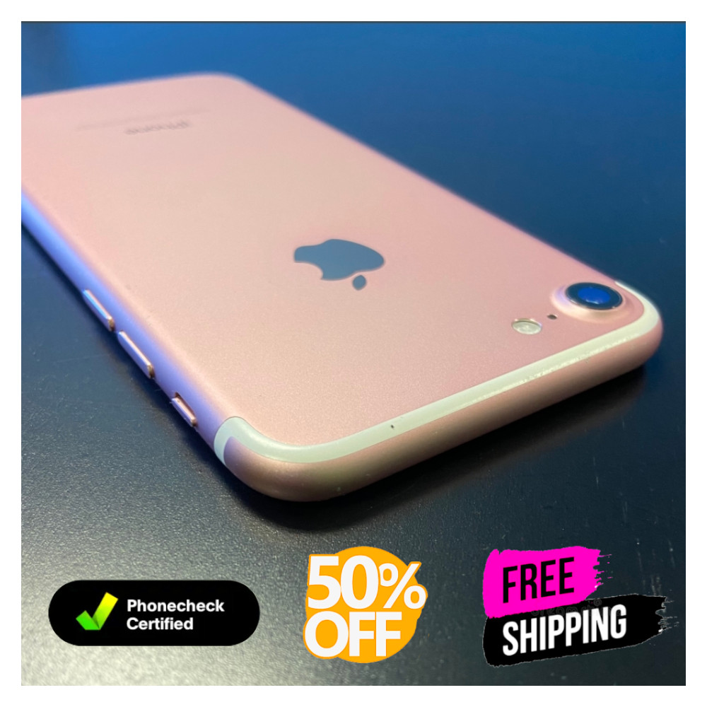 Apple iPhone 7 – 32GB/128GB – Unlocked – Rose Gold, Black, Jet Black