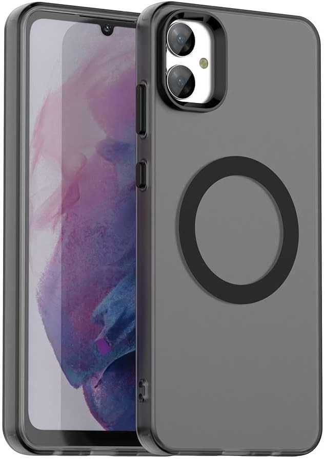 Samsung Galaxy A05 Case Cover, Shockproof Magnetic Phone Case, Black Color