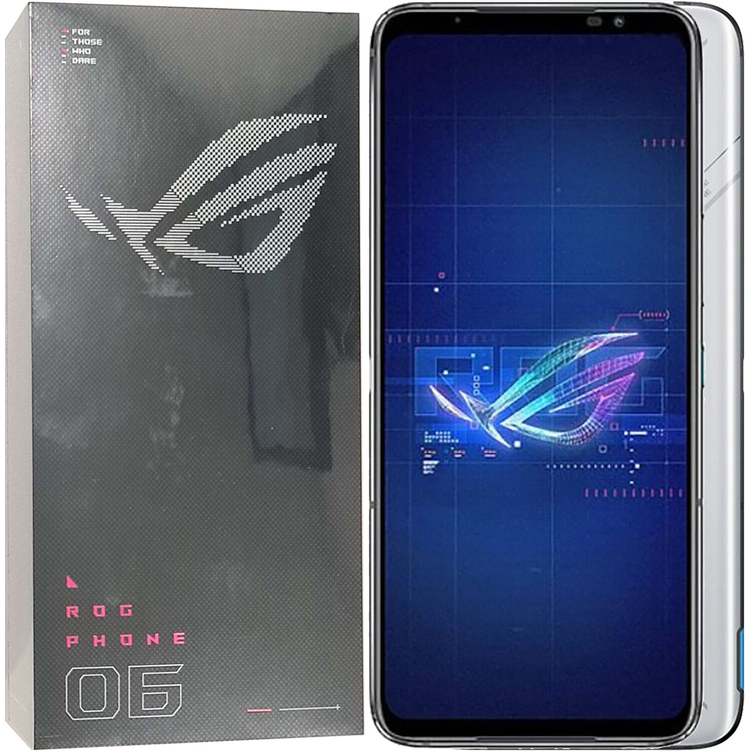 BNIB Asus Rog Phone 6 5G White 256GB + 12GB Dual-SIM Factory Unlocked GSM