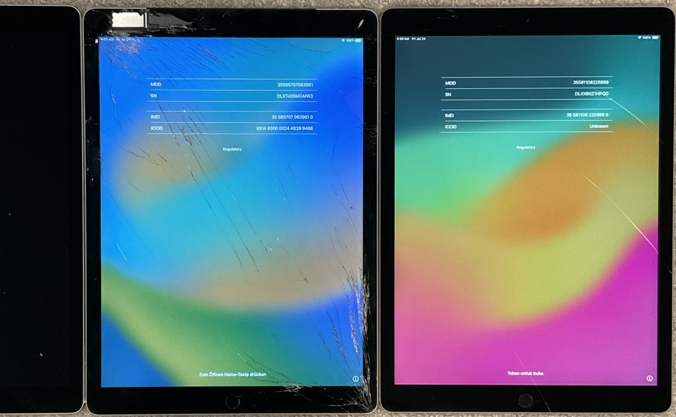 3 APPLE iPad PRO, 12.9″ A1671, SALVAGE, PARTS, DISASSEMBLY, READ DESCRIPTION