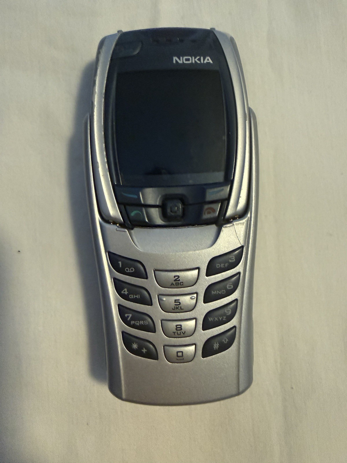 Nokia 6800 Bar Cell Phone Silver Black Dual Color Classic Mobile Phone