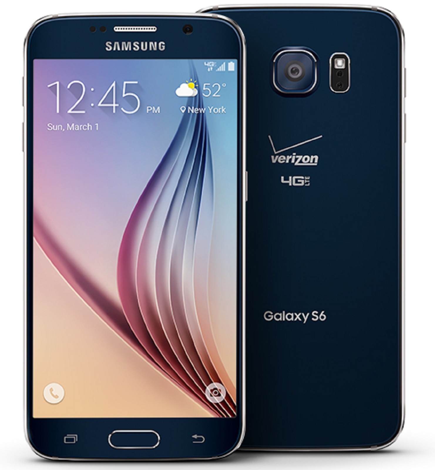 Samsung Galaxy S6 SM-G920V 32GB Verizon Black Sapphire Smartphone Very Good US